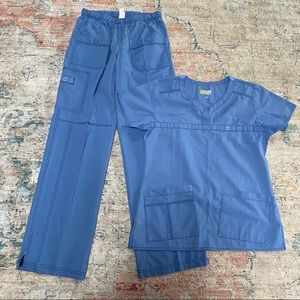 Stone Blue Wonder Wink Scrub Set NEW!